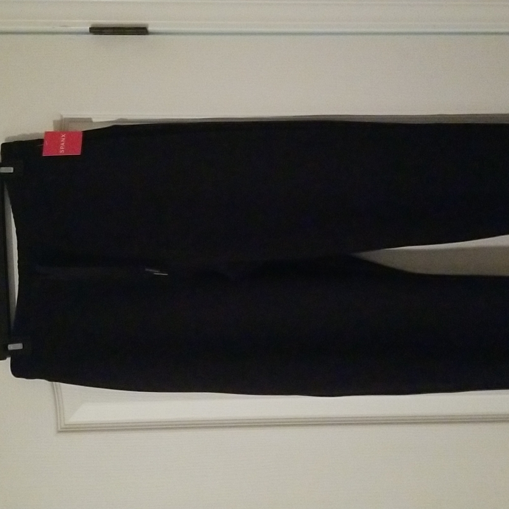 NWT black spanx spacer tapered pants size large